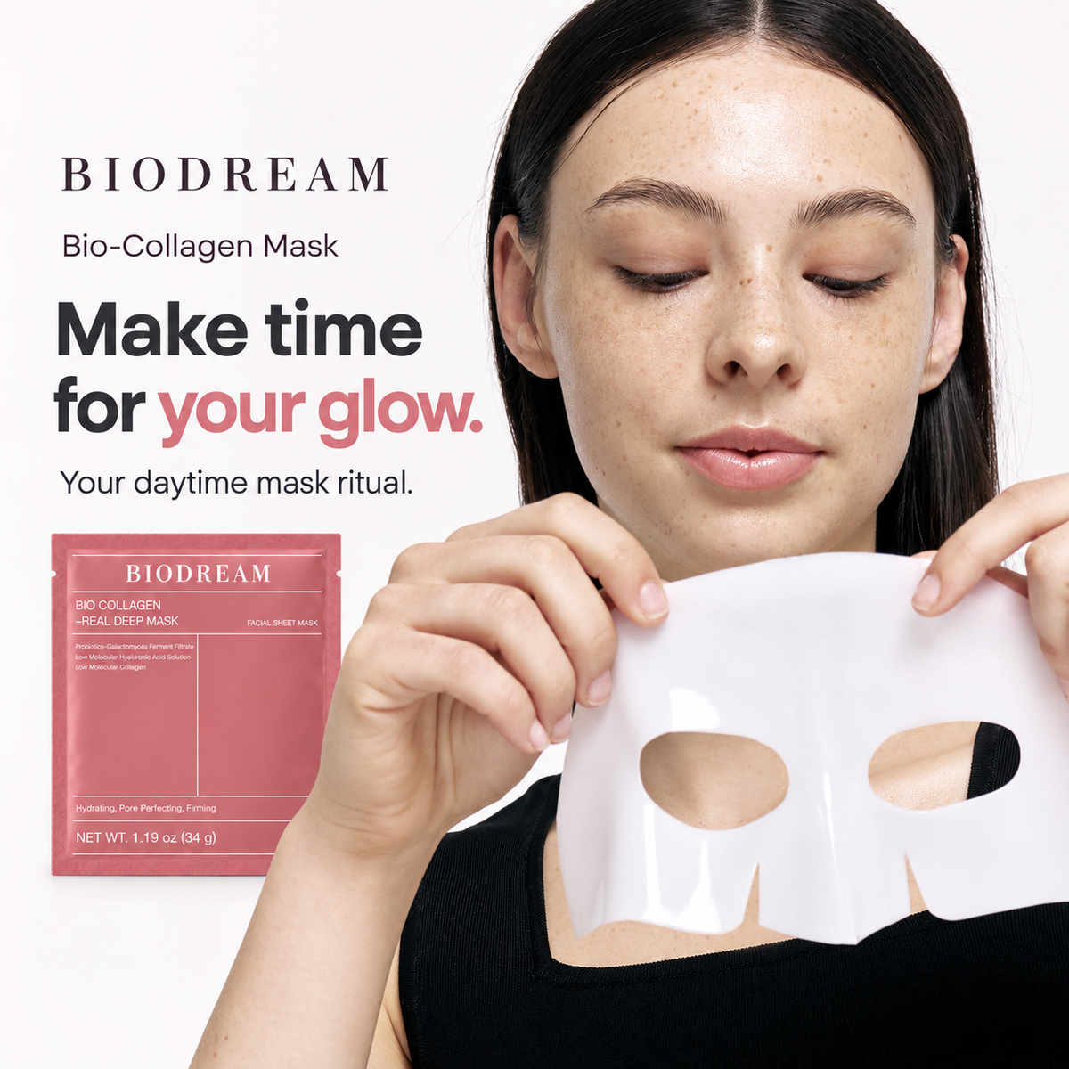 BIODREAM Bio-Collagen Mask — Daytime Glow