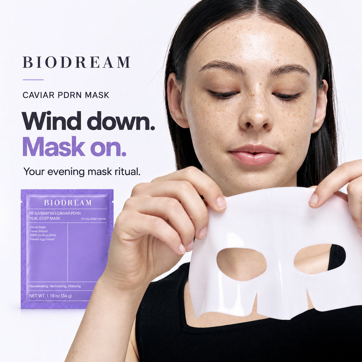 BIODREAM Caviar PDRN Mask — Evening Care